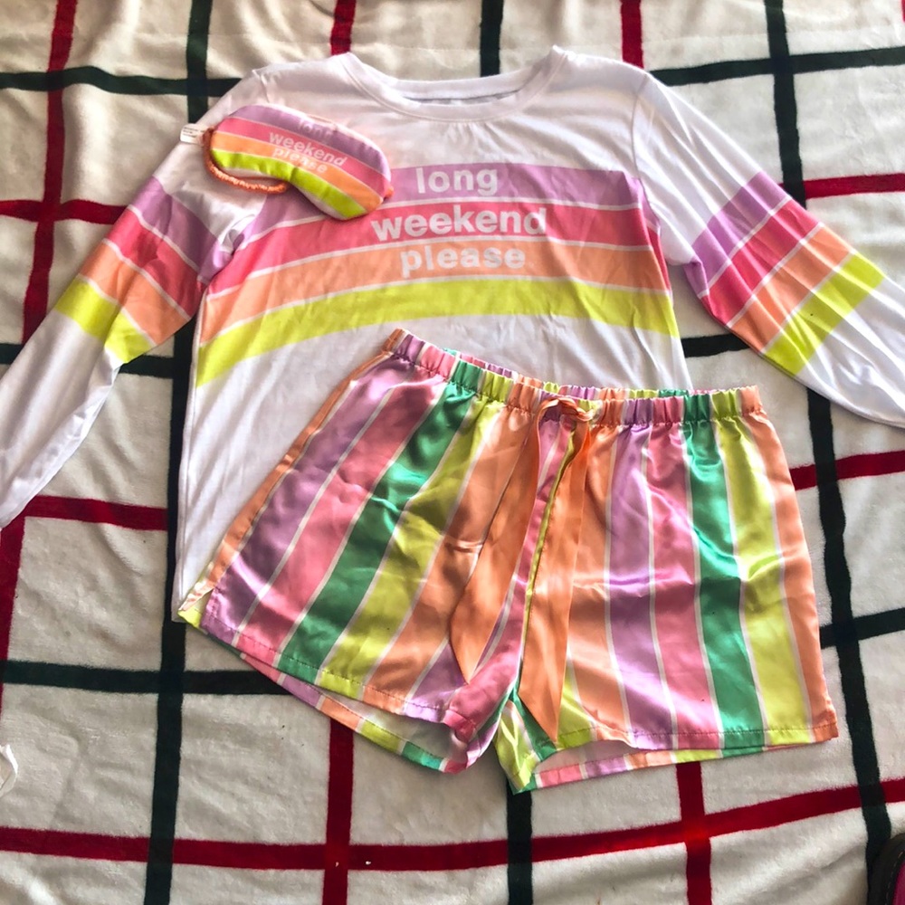 Pastel justice matching pj set